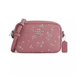 NWT Coach CC173 Mini Camera Bag Dusty Pink Star Rhinestone Crossbody